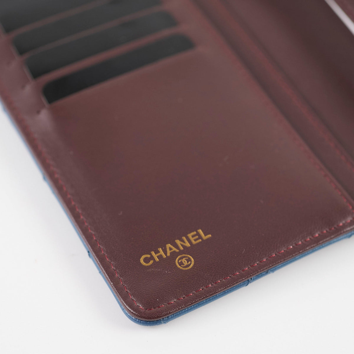 Chanel Lambskin Quilted Long Wallet Blue Series 22 - photo 12