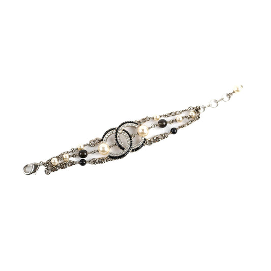 Chanel CC Logo Pearl Bracelet Costume Jewellery - photo 1