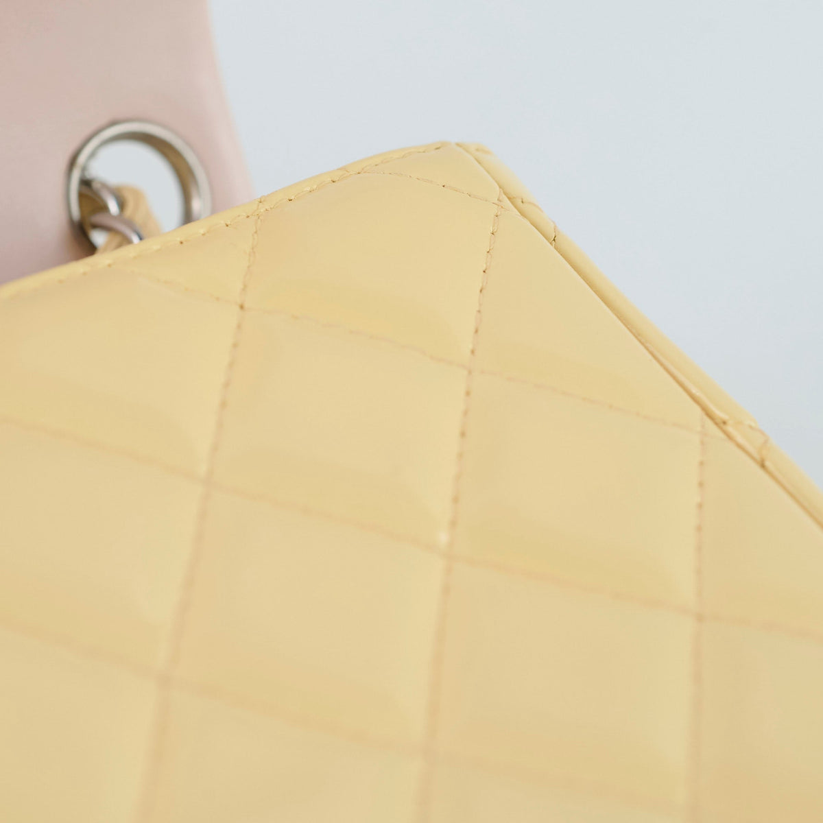 Chanel Mini Square Bag Patent Yellow - photo 8