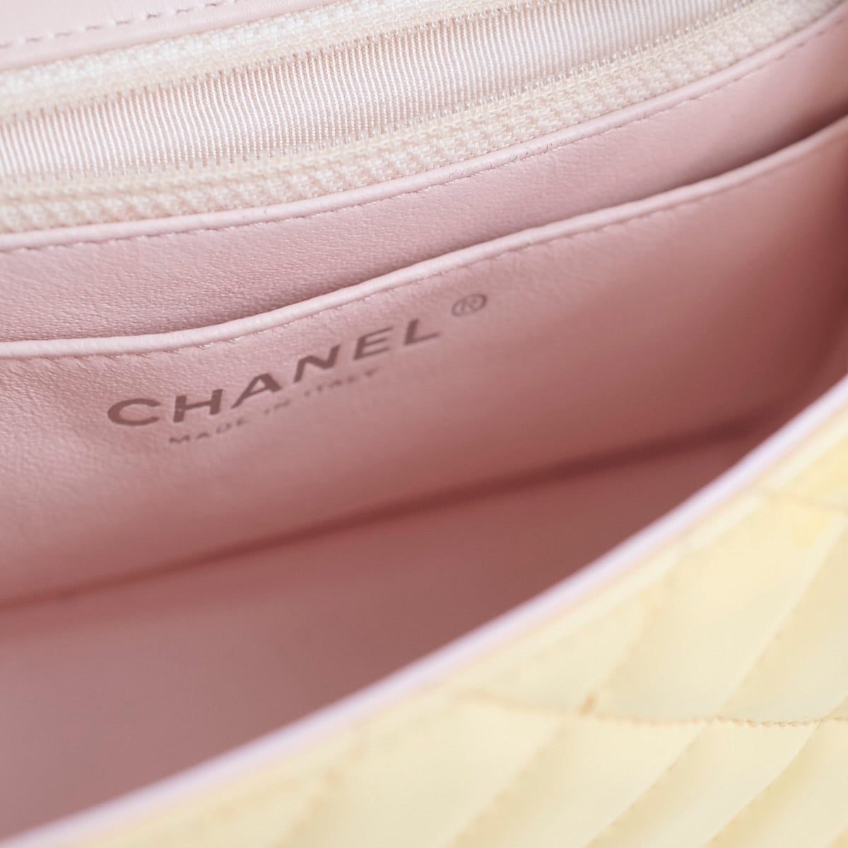 Chanel Mini Square Bag Patent Yellow - photo 7