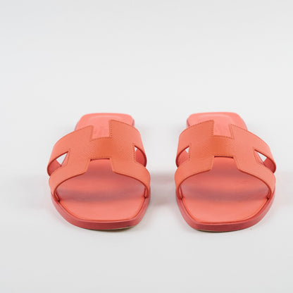 Hermes Oran Sandal Epsom Orange Size 39.5 - photo 2