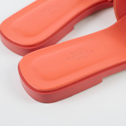 Hermes Oran Sandal Epsom Orange Size 39.5 - photo 4