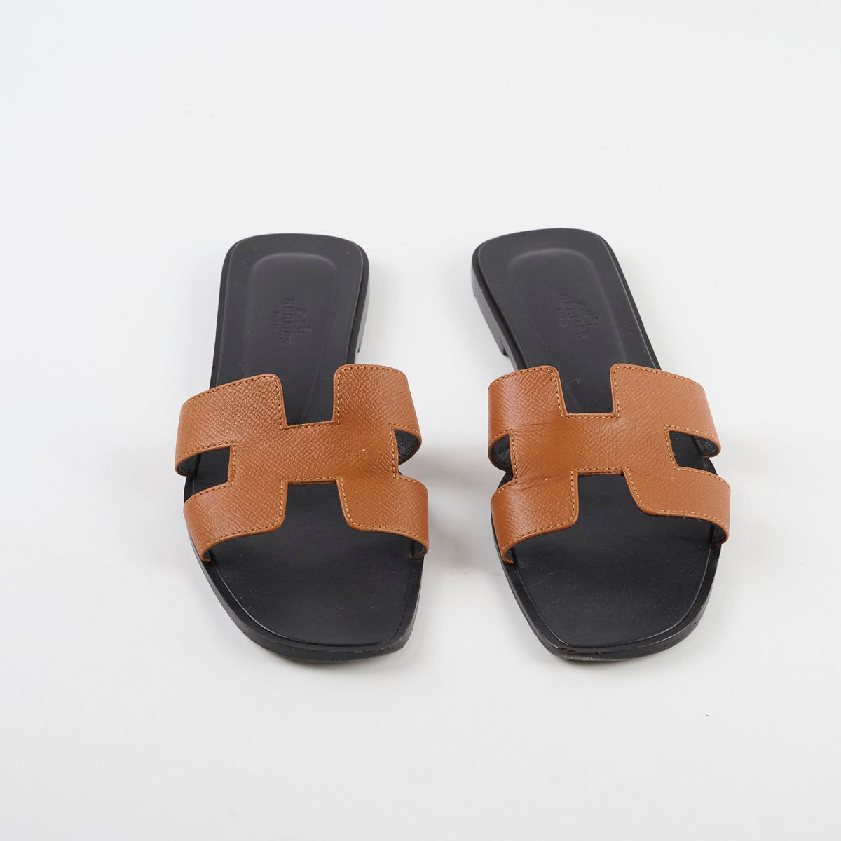 Hermes Oran Sandals Epsom Naturel Size 39.5 - photo 2