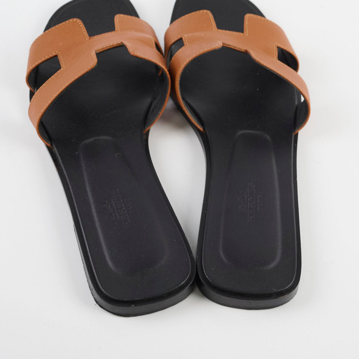 Hermes Oran Sandals Epsom Naturel Size 39.5 - photo 5