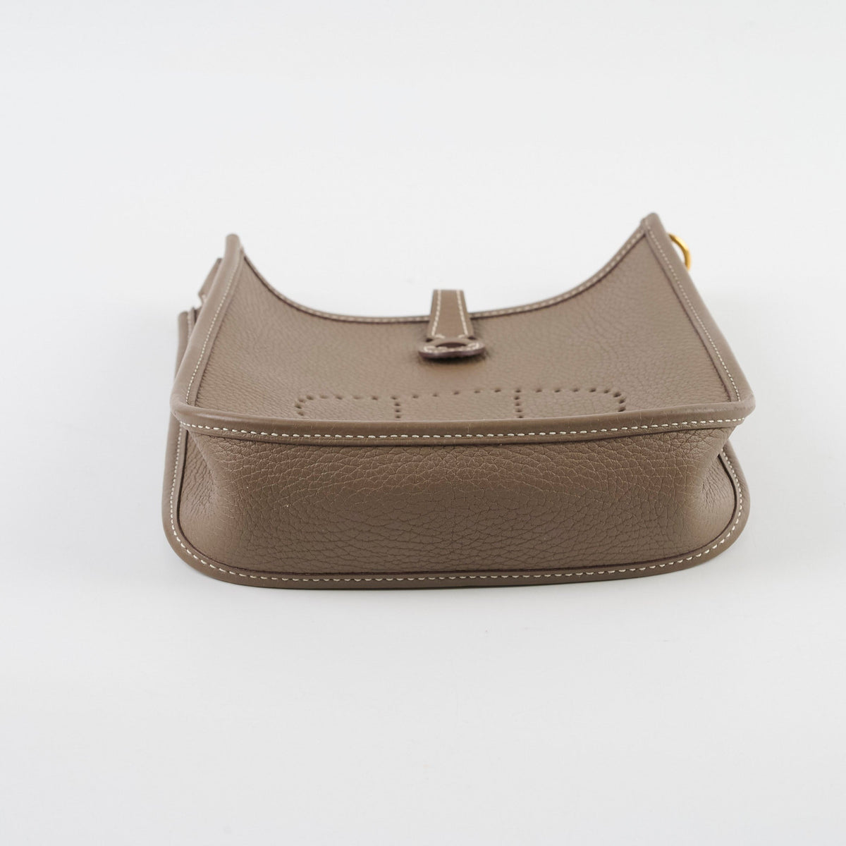 Hermes Mini Evelyn Clemence Etoupe - B Stamp - photo 4