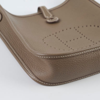 Hermes Mini Evelyn Clemence Etoupe - B Stamp - photo 8