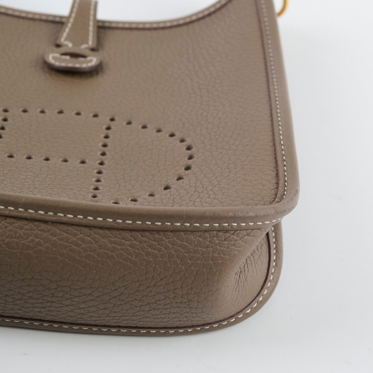 Hermes Mini Evelyn Clemence Etoupe - B Stamp - photo 7