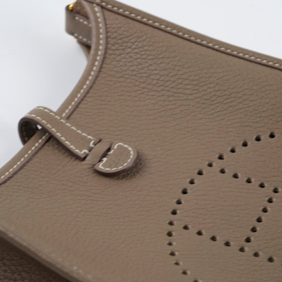 Hermes Mini Evelyn Clemence Etoupe - B Stamp - photo 9