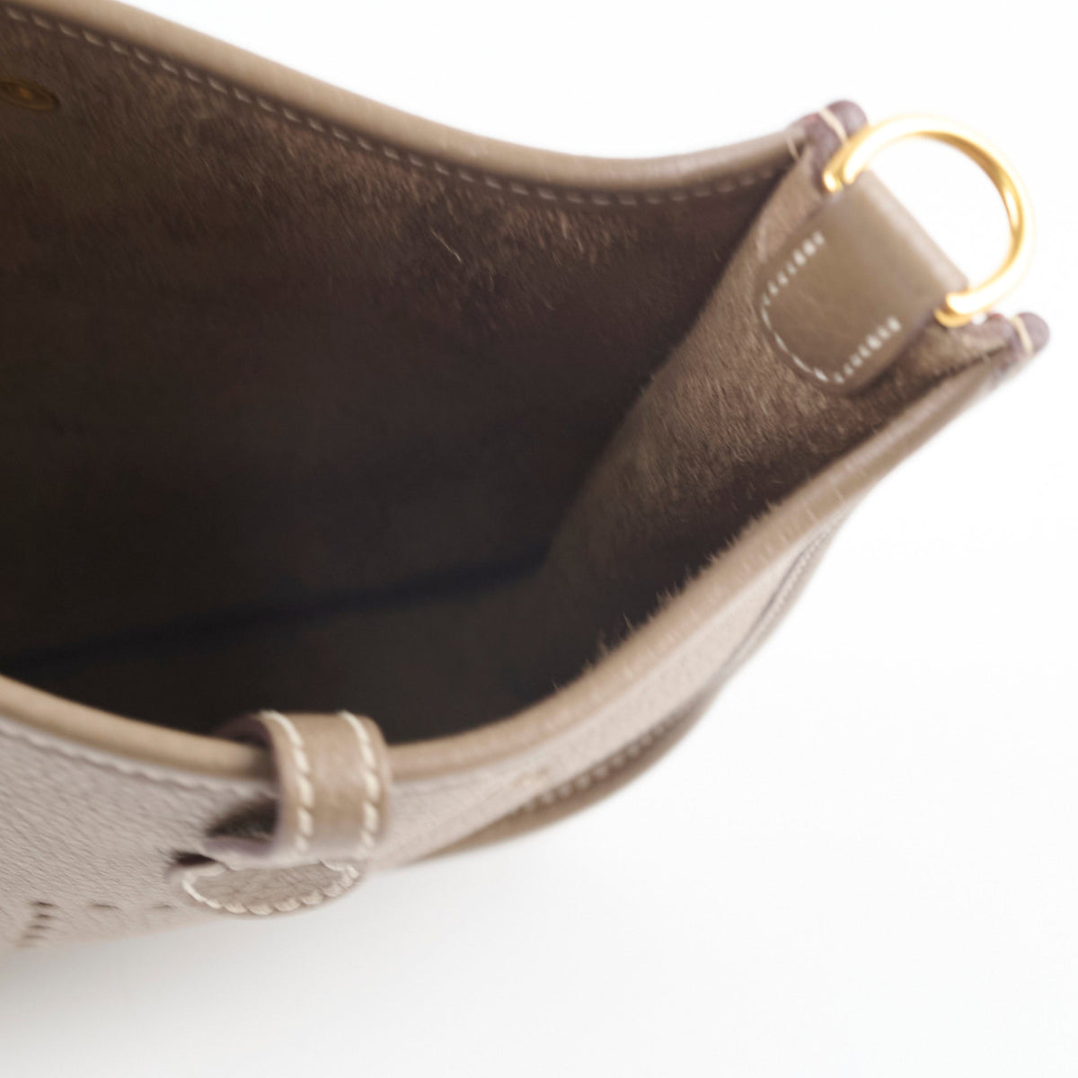 Hermes Mini Evelyn Clemence Etoupe - B Stamp - photo 6