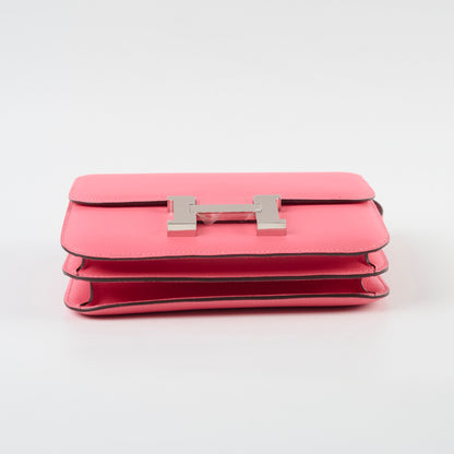 Hermes Mini Constance 18 Rose Azalee Evercolour C Satmp - photo 4