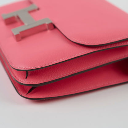 Hermes Mini Constance 18 Rose Azalee Evercolour C Satmp - photo 11