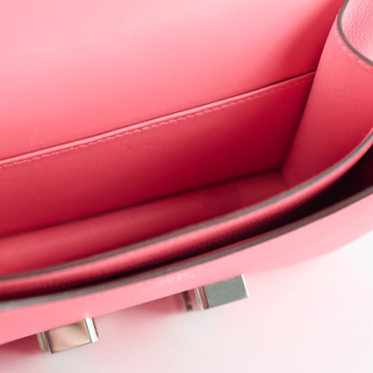 Hermes Mini Constance 18 Rose Azalee Evercolour C Satmp - photo 7
