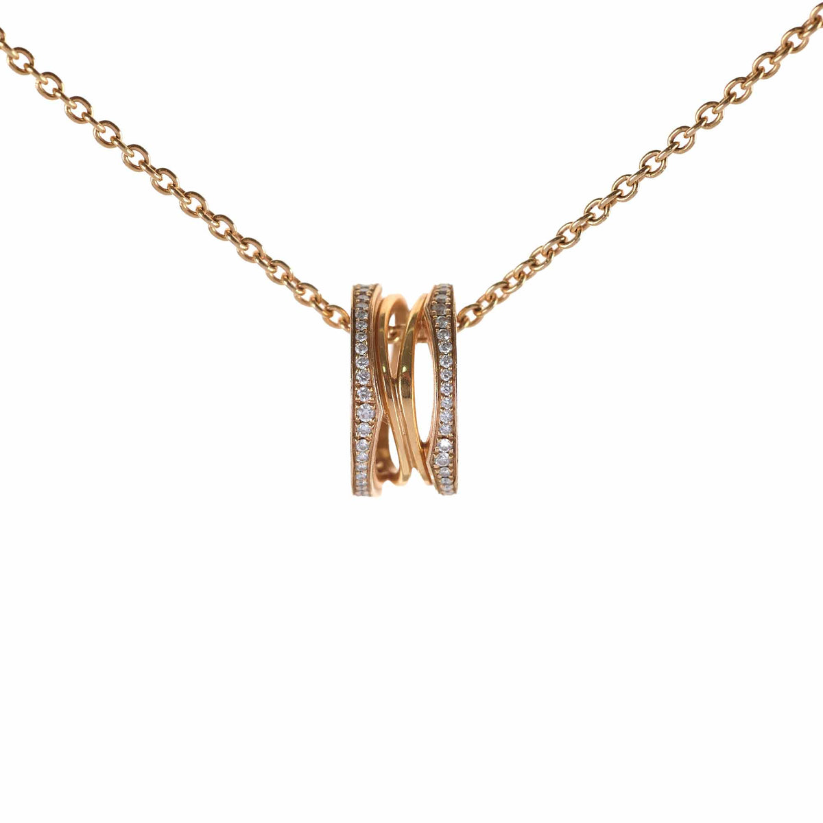 Bvlgari B.Zero1 with Diamonds Necklace Rose Gold - photo 1