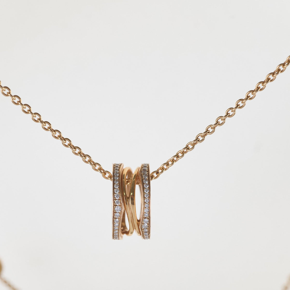 Bvlgari B.Zero1 with Diamonds Necklace Rose Gold - photo 11