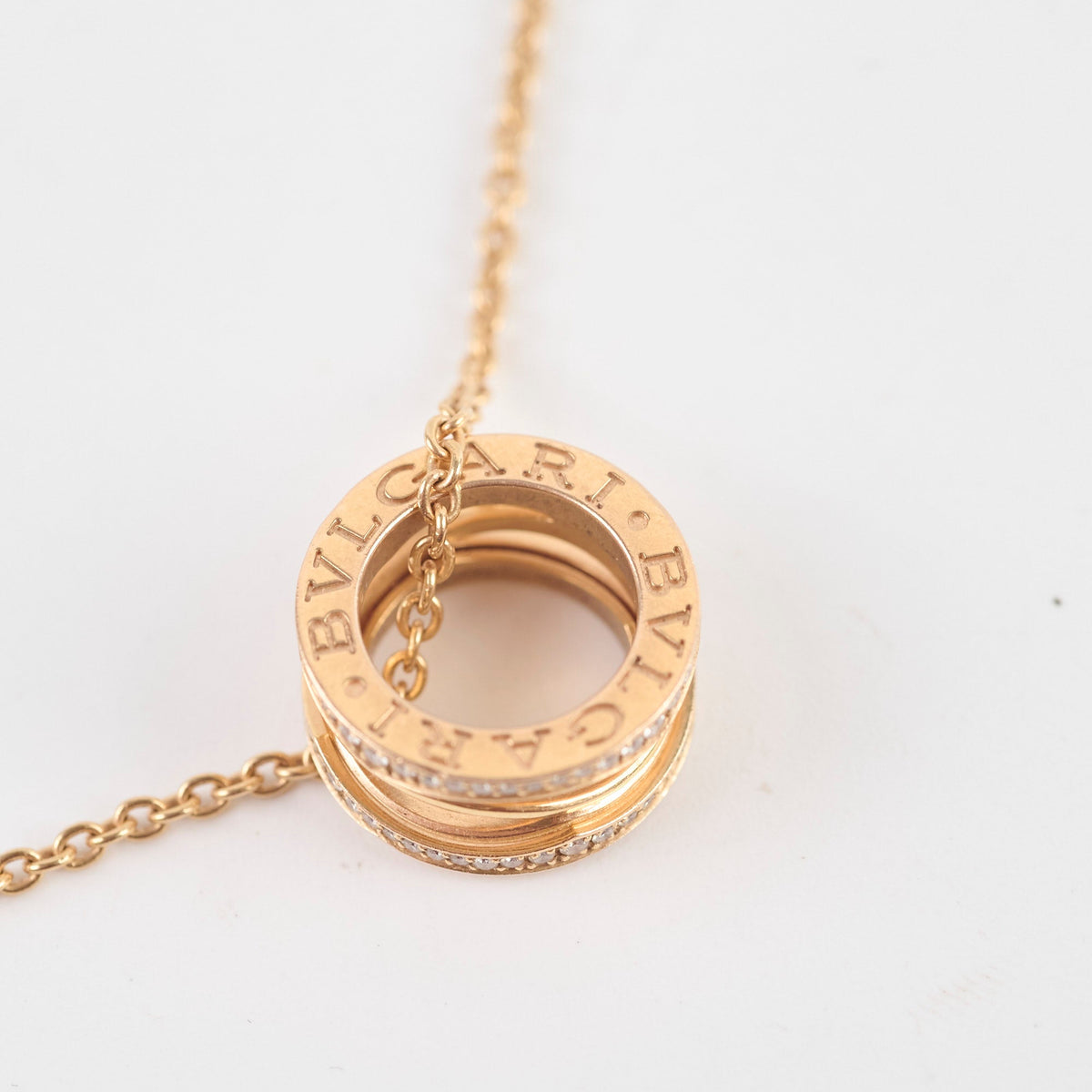 Bvlgari B.Zero1 with Diamonds Necklace Rose Gold - photo 8