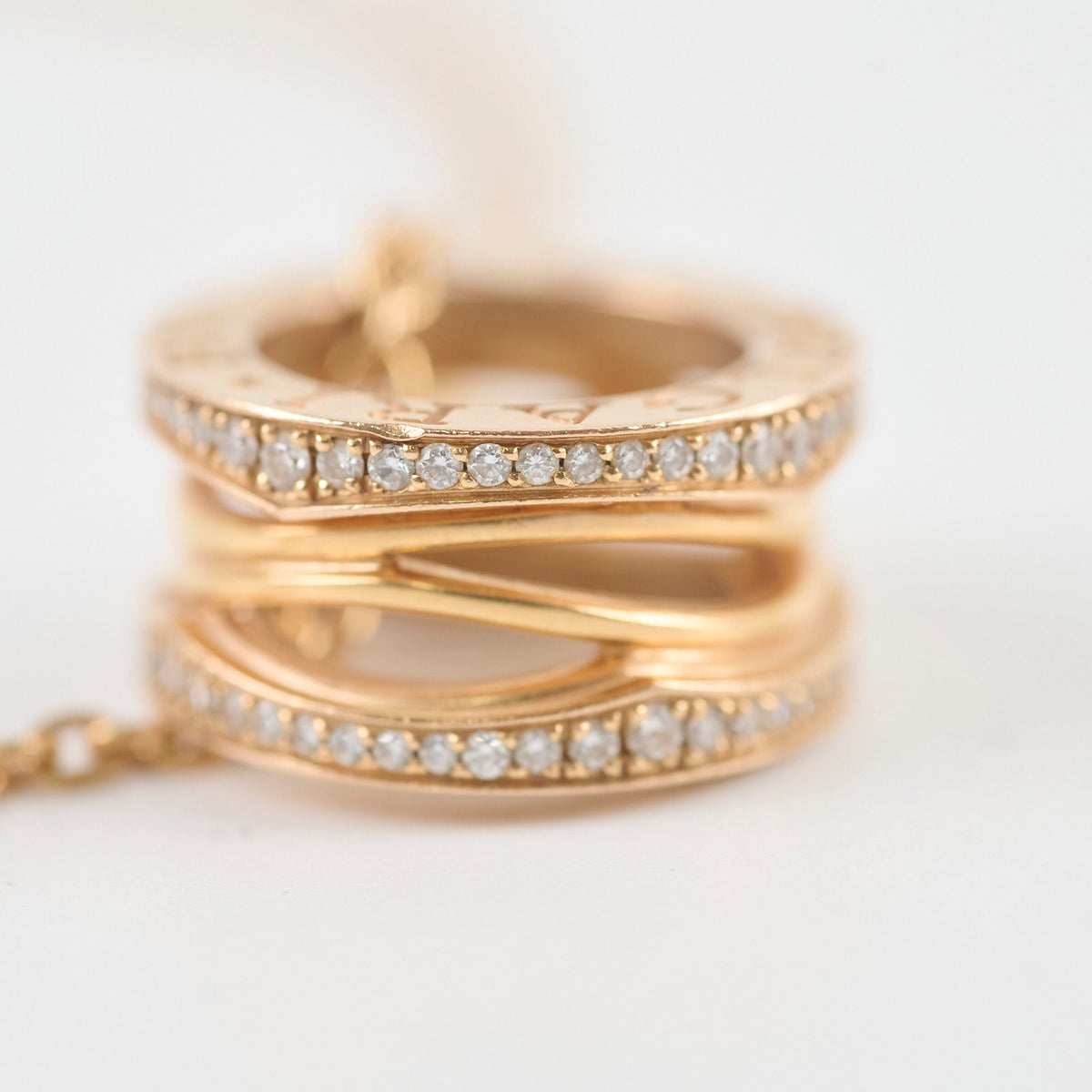 Bvlgari B.Zero1 with Diamonds Necklace Rose Gold - photo 6