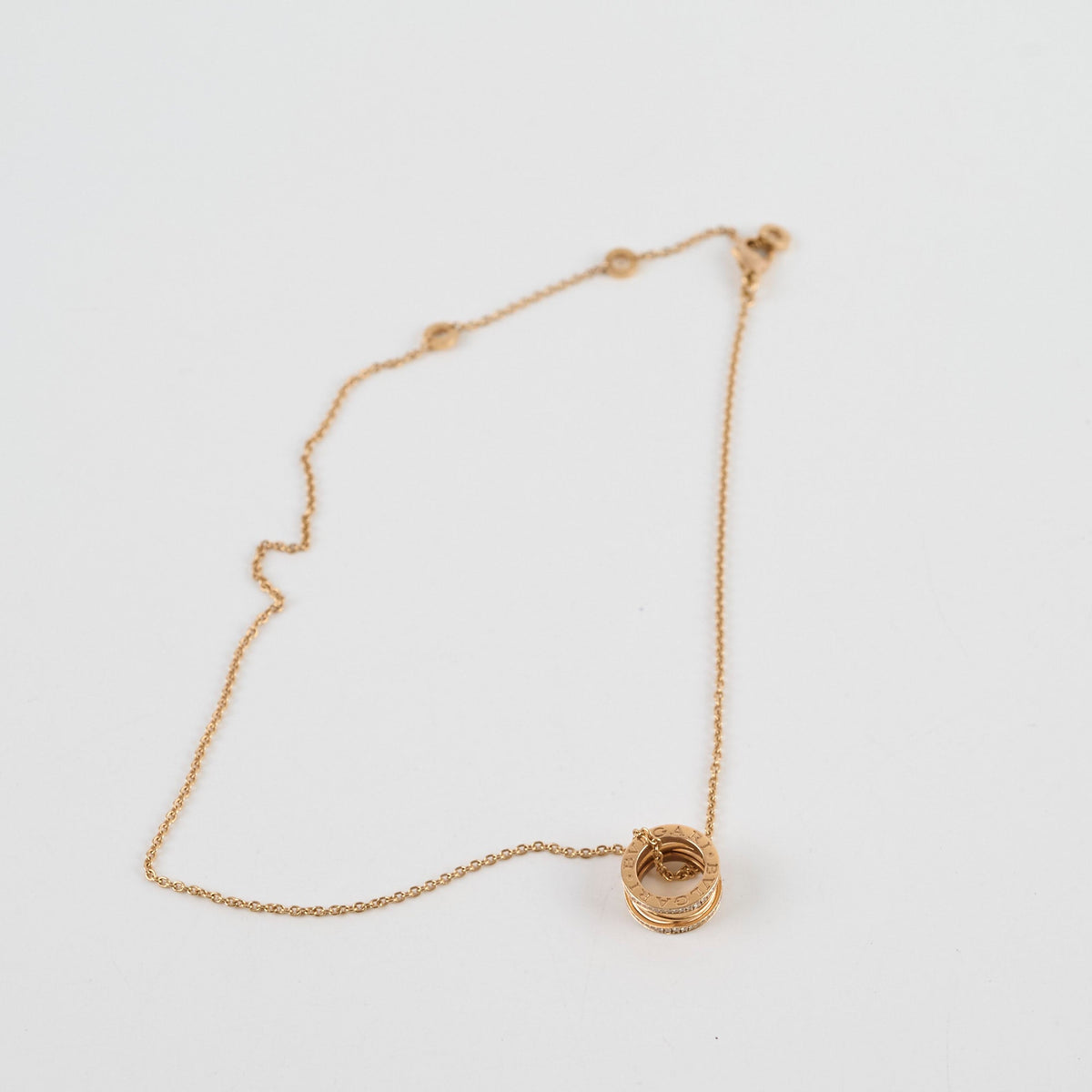 Bvlgari B.Zero1 with Diamonds Necklace Rose Gold - photo 2