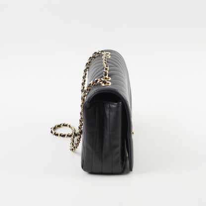 Chanel Small Statement Flap Chevron Black - photo 4