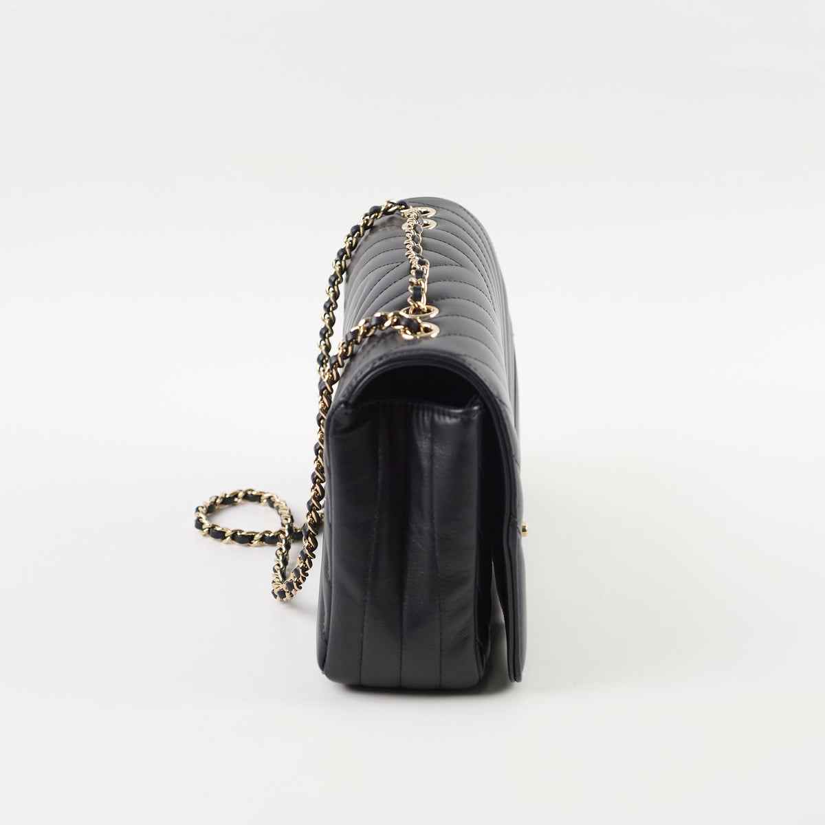 Chanel Small Statement Flap Chevron Black - photo 3