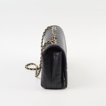 Chanel Small Statement Flap Chevron Black - photo 3