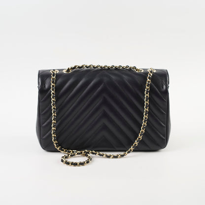 Chanel Small Statement Flap Chevron Black - photo 2