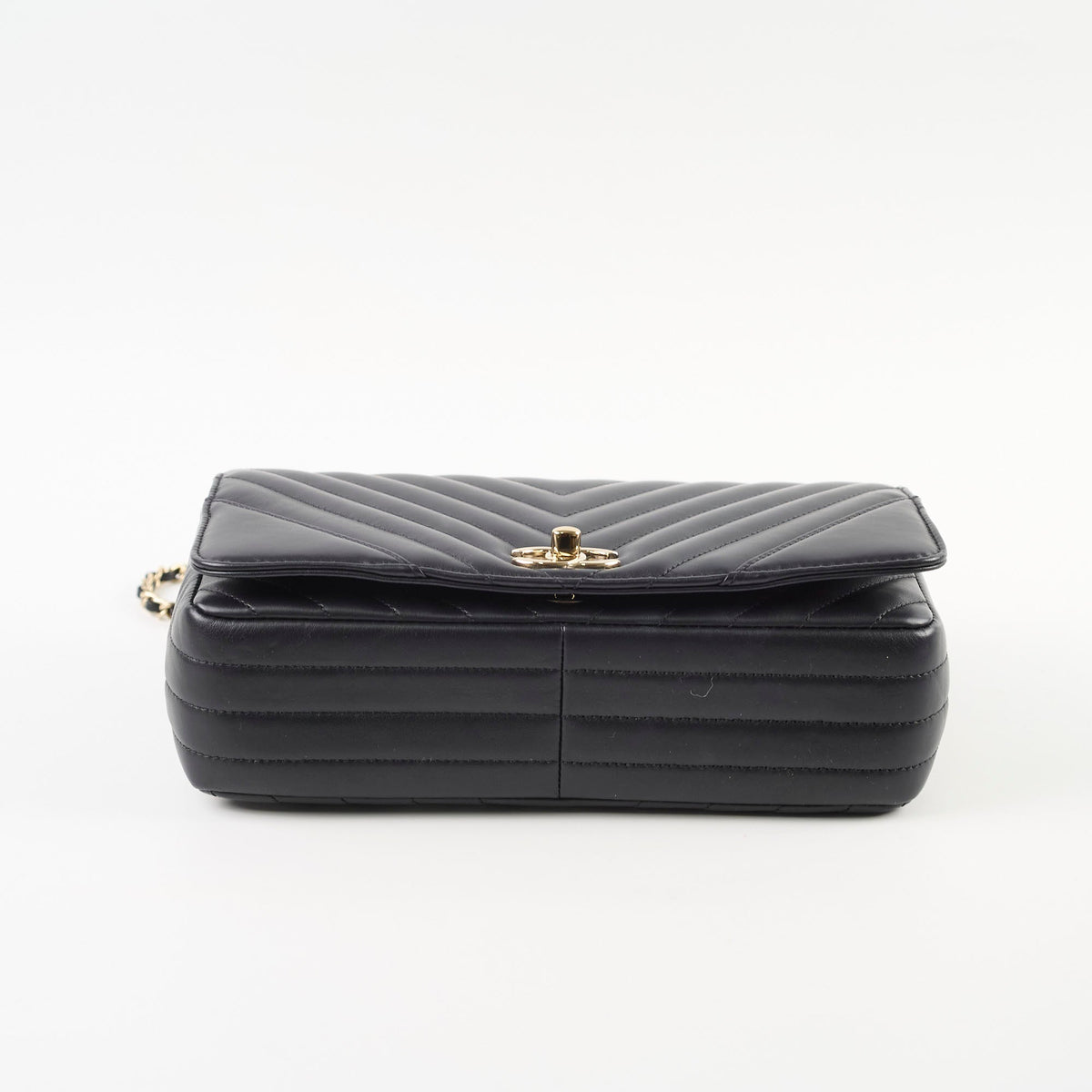 Chanel Small Statement Flap Chevron Black - photo 5