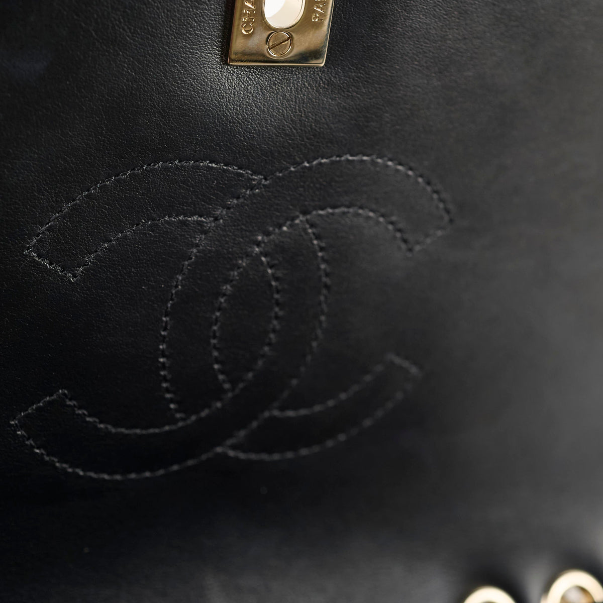 Chanel Small Statement Flap Chevron Black - photo 8