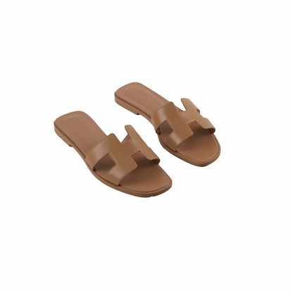 Hermes Oran Slides Beige Lin - photo 1
