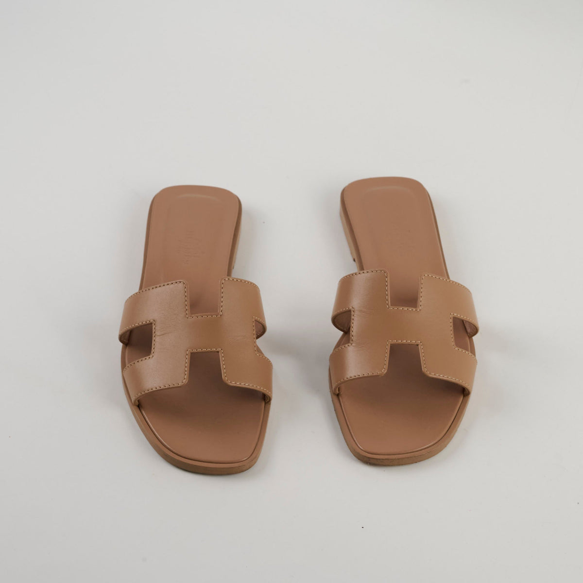 Hermes Oran Slides Beige Lin - photo 2