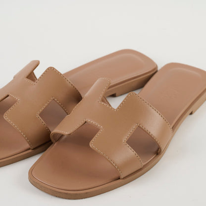 Hermes Oran Slides Beige Lin - photo 5