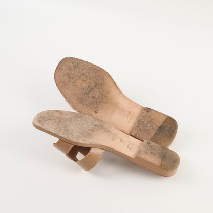 Hermes Oran Slides Beige Lin - photo 4