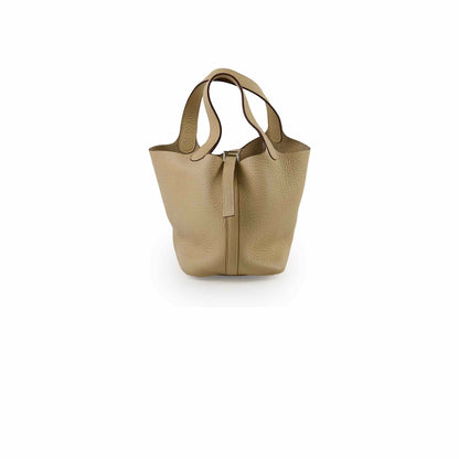 Hermes Picotin 18 (Original Version) Light Beige Stamp Square L - photo 1