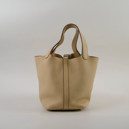 Hermes Picotin 18 (Original Version) Light Beige Stamp Square L - photo 3