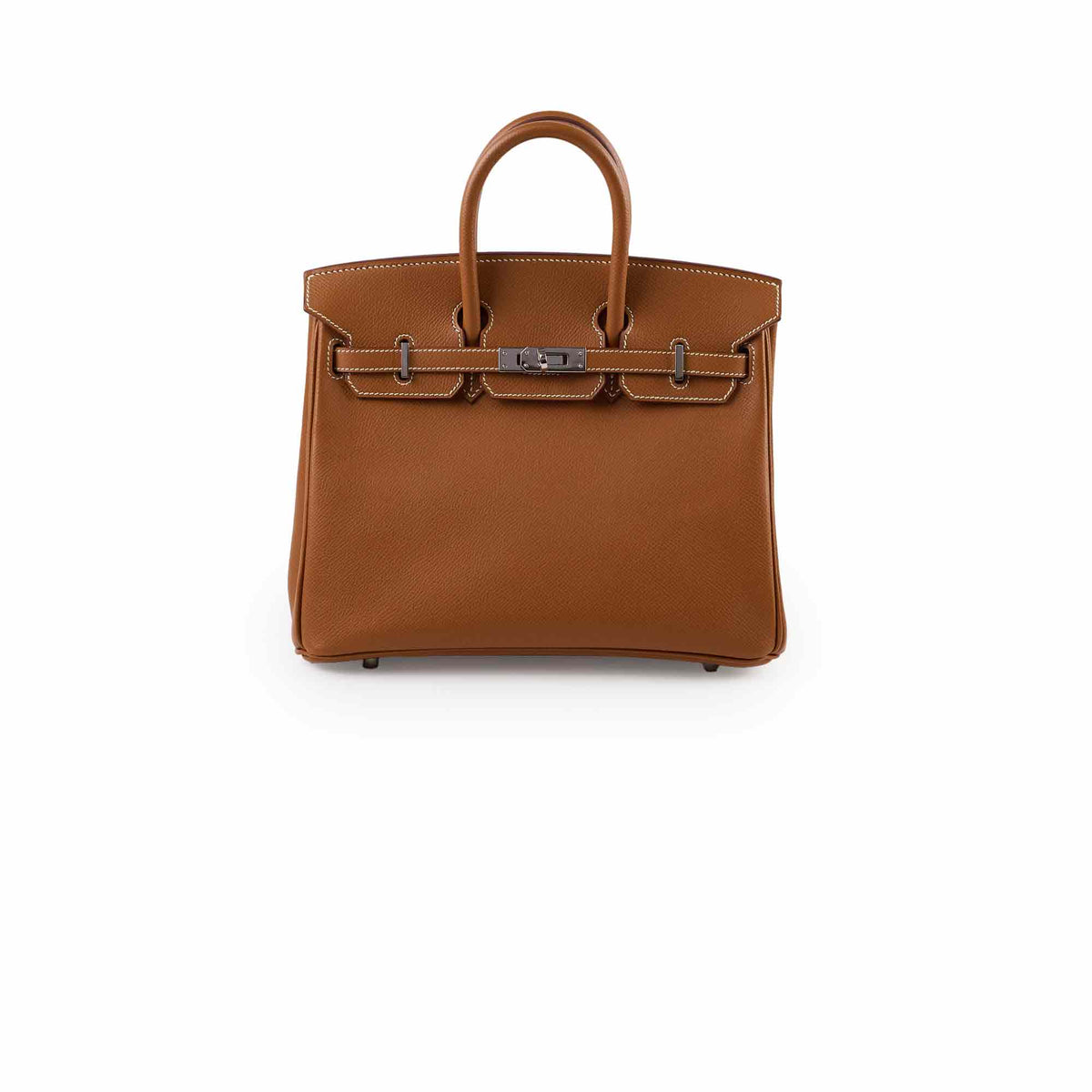 Hermes Birkin 25 Epsom PHW Gold Stamp Square J - photo 1