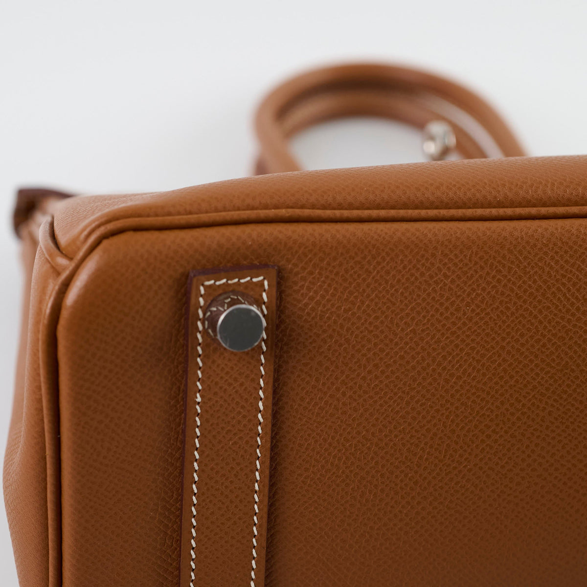 Hermes Birkin 25 Epsom PHW Gold Stamp Square J - photo 9