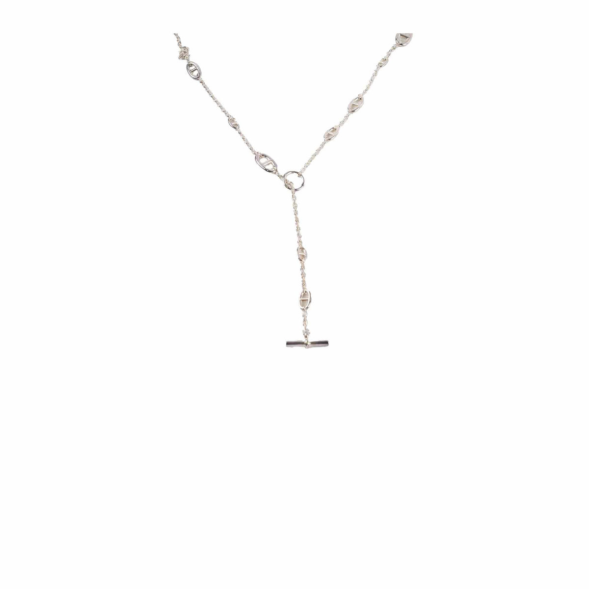Hermes Farandole Silver Long Necklace 160cm - photo 1