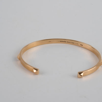 Hermes Mini Clous Rose Gold Bracelet - photo 4