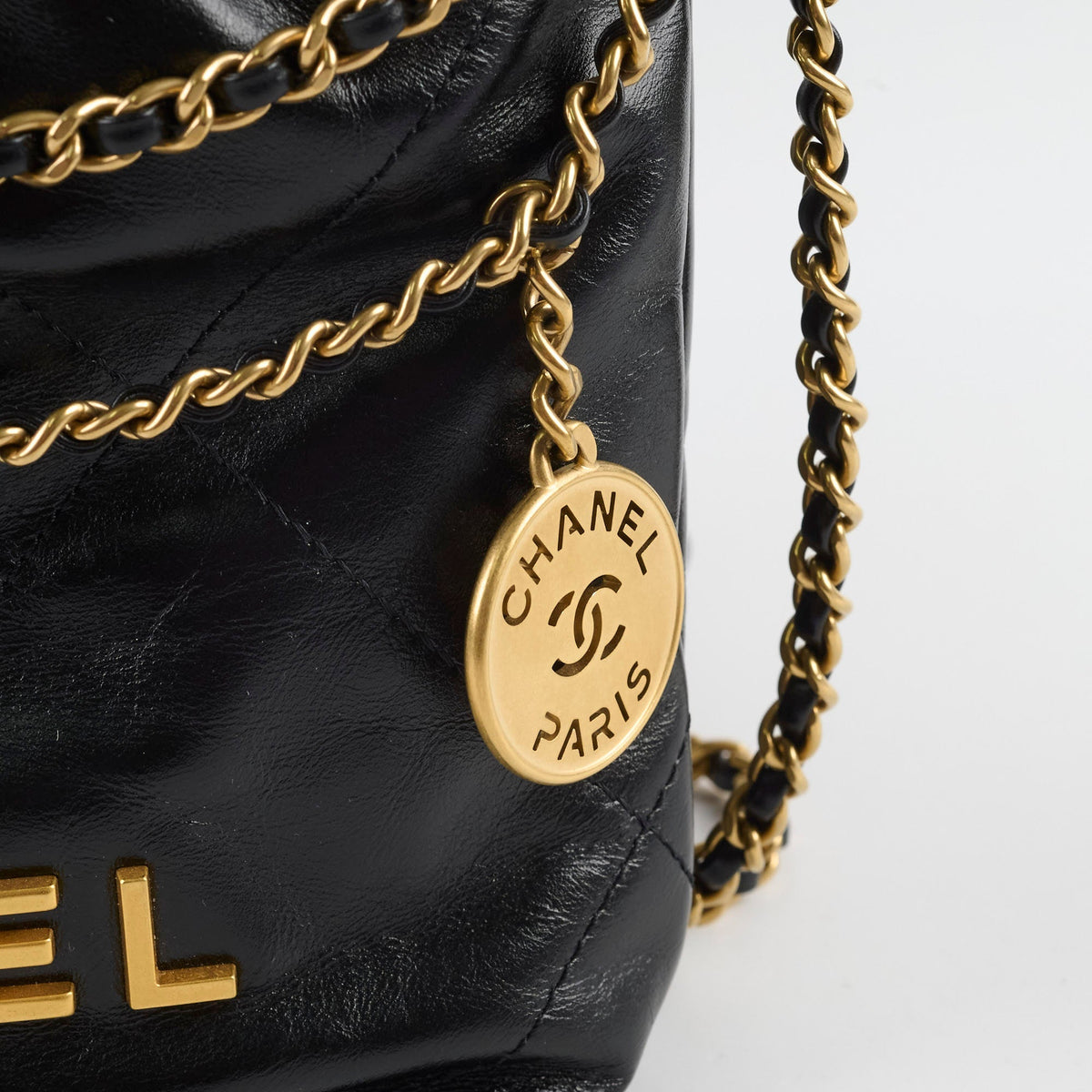 Chanel mini 22 Black (microchip) - photo 8