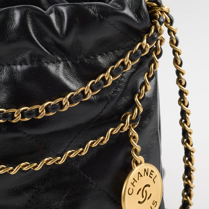 Chanel mini 22 Black (microchip) - photo 7