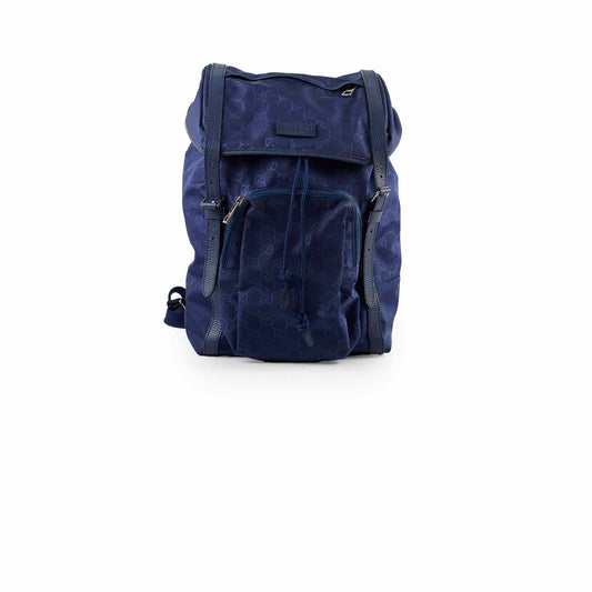 Gucci Guccissima Nylon Backpack Blue - photo 1