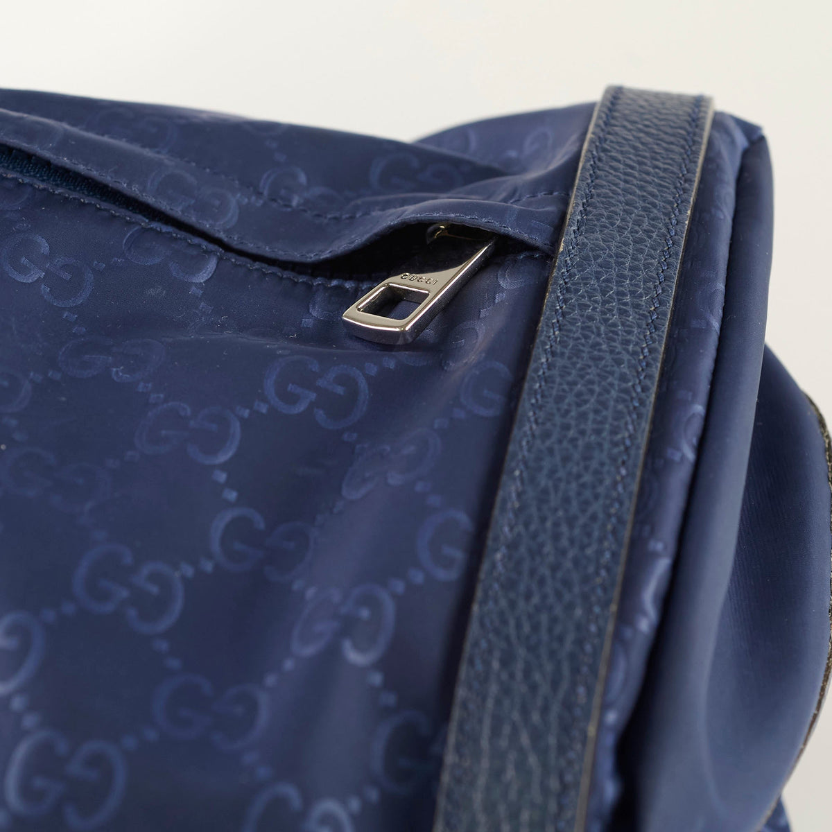 Gucci Guccissima Nylon Backpack Blue - photo 17