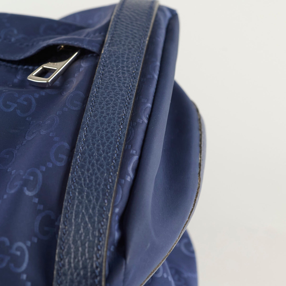 Gucci Guccissima Nylon Backpack Blue - photo 16