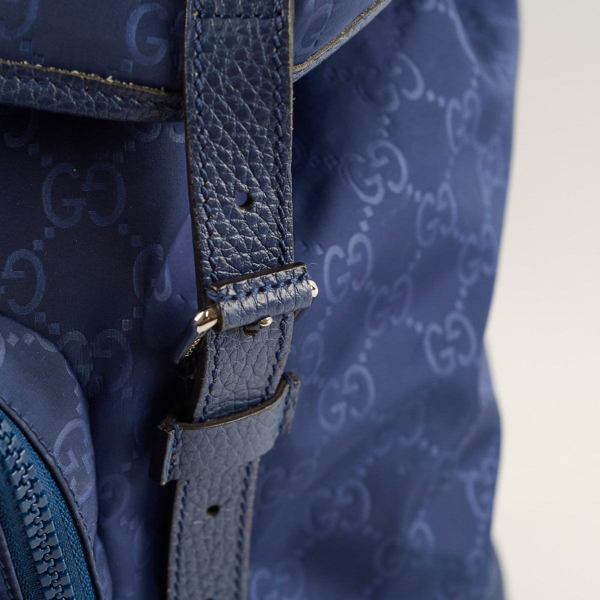 Gucci Guccissima Nylon Backpack Blue - photo 14