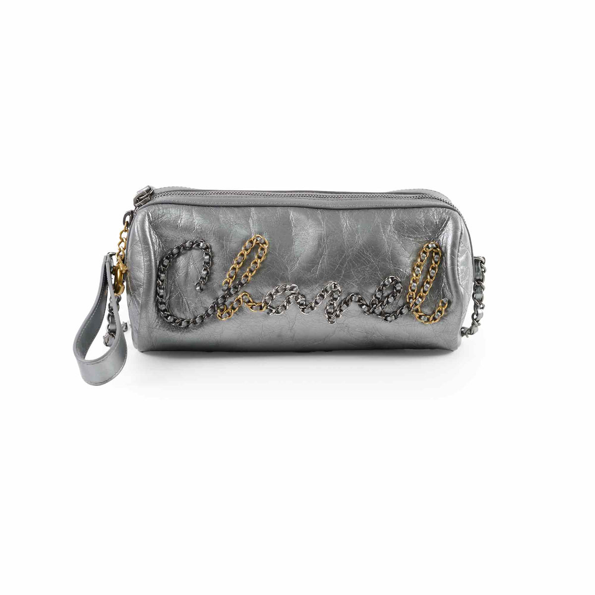 Chanel Signature Bowing Bag Crumpled Metallic Calfskin - photo 1