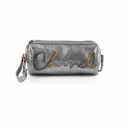 Chanel Signature Bowing Bag Crumpled Metallic Calfskin - photo 1