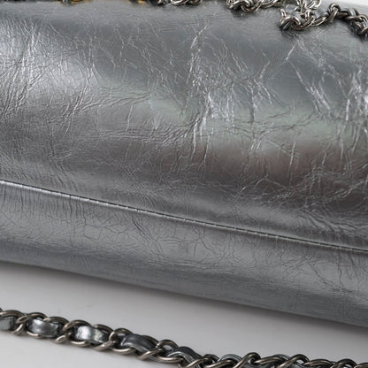 Chanel Signature Bowing Bag Crumpled Metallic Calfskin - photo 7