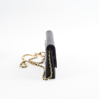 Chanel CC Logo Wallet On Chain WOC Black - photo 3