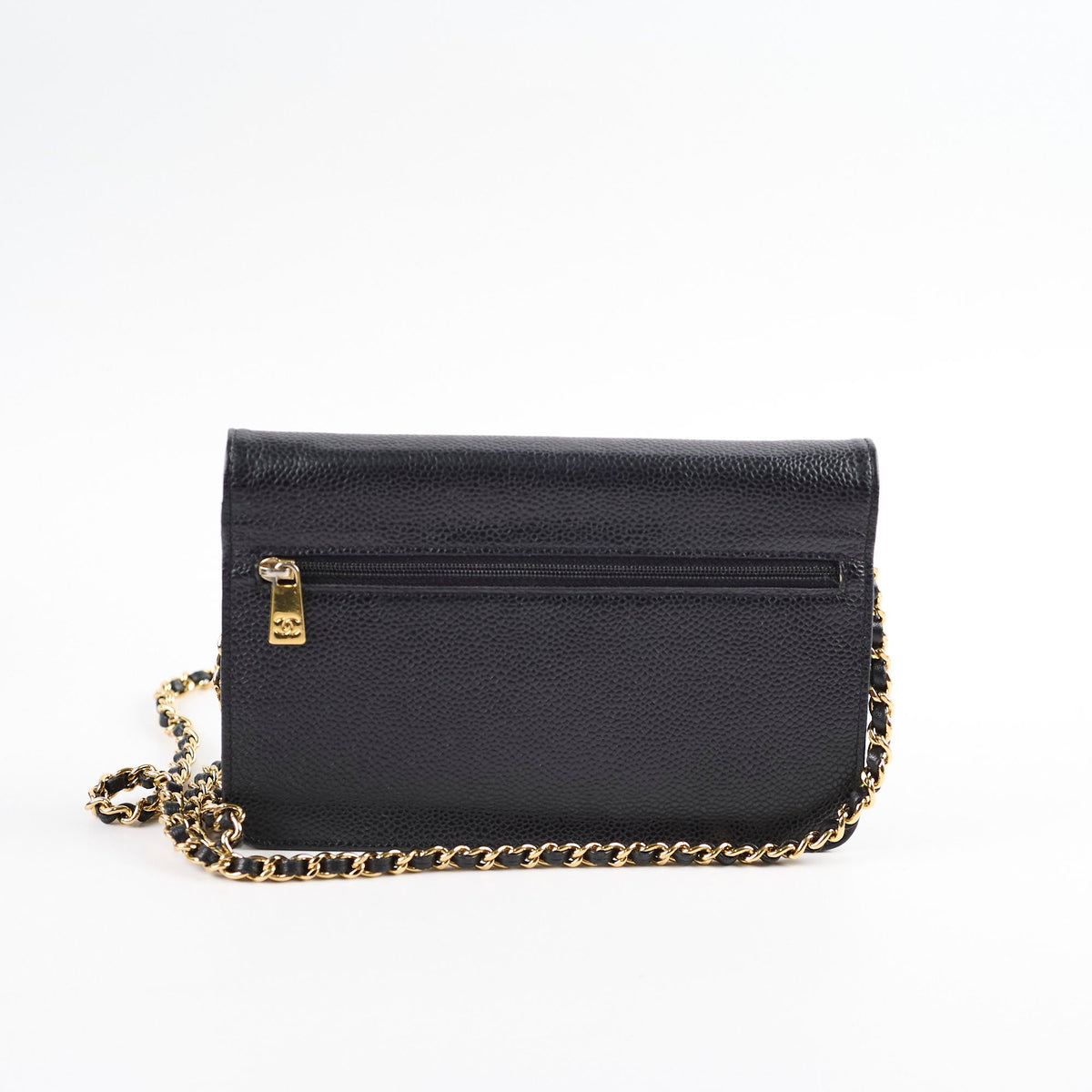Chanel CC Logo Wallet On Chain WOC Black - photo 2
