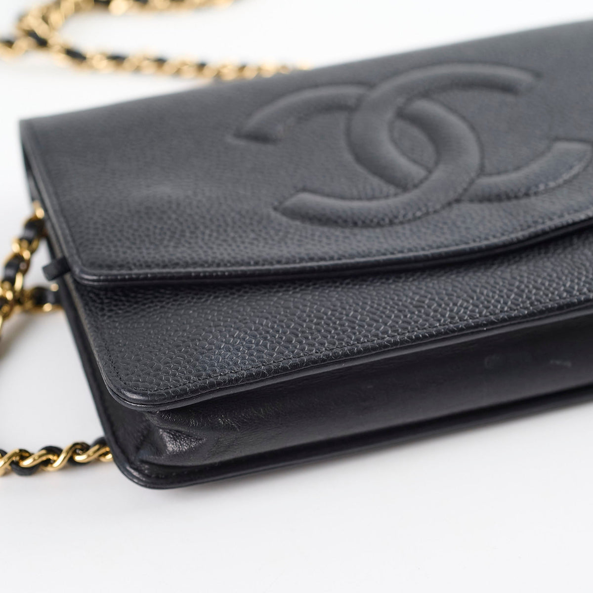 Chanel CC Logo Wallet On Chain WOC Black - photo 10