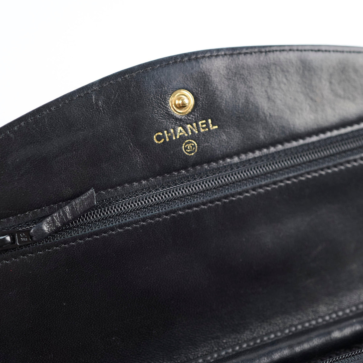 Chanel CC Logo Wallet On Chain WOC Black - photo 9